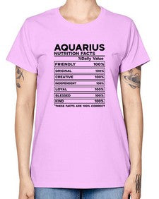 Aquarius Nutrition Facts 67# - aquarius -  Missy T-Shirt