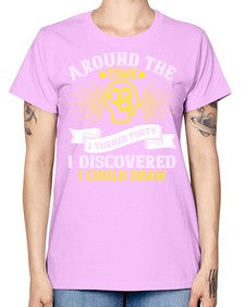 Around the time I turned forty I discovered I could draw Style 39# - Self awareness -  Missy T-Shirt