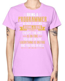 Being a Programmer 3# - computer -  Missy T-Shirt