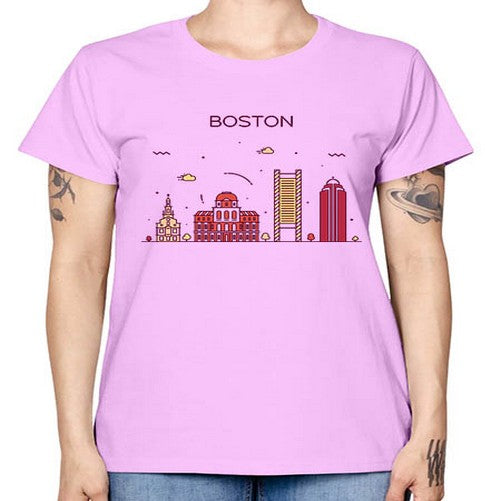 Boston 481# - cities -  Missy T-Shirt