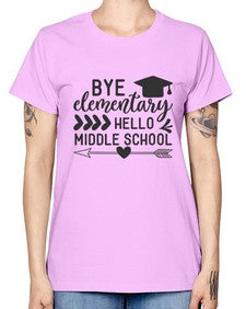 Bye elementary hello middle school 31# - eighth grade -  Missy T-Shirt