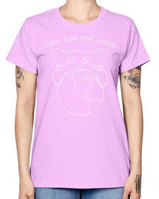 Cats Rule the World - cats -  Missy T-Shirt