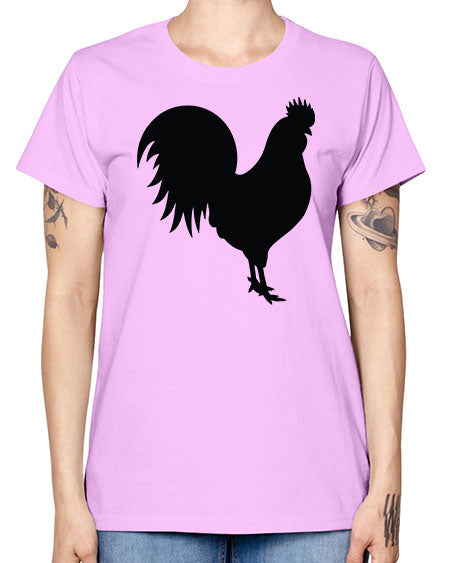 Chicken Silhouette 1# - chicken -  Missy T-Shirt