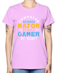 Computer science major by day gamer by night 6# - computer -  Missy T-Shirt