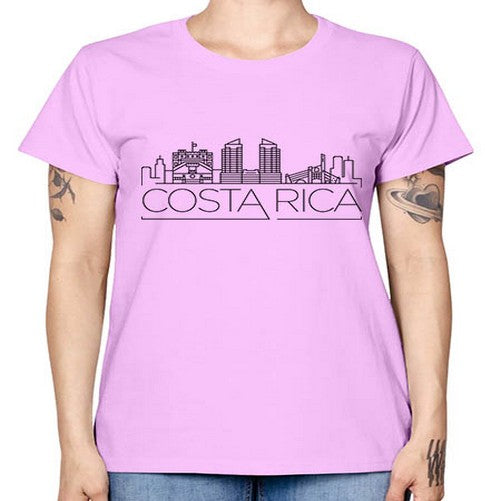 Costa Rica Minimal Skyline 631# - cities -  Missy T-Shirt
