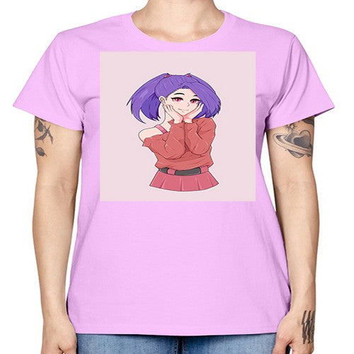 Cute girl with cute pose 138# - anime -  Missy T-Shirt
