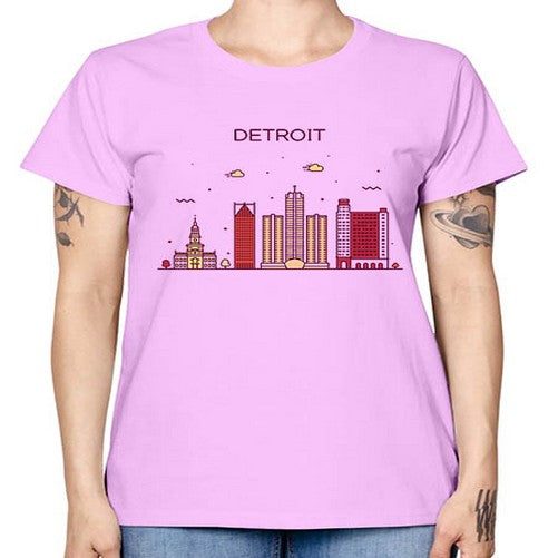 DetroitMI 665# - cities -  Missy T-Shirt