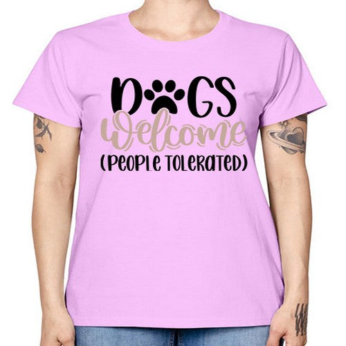 Dogs Welcome Style 21# - dogs -  Missy T-Shirt
