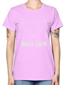 Dont Care - cats -  Missy T-Shirt