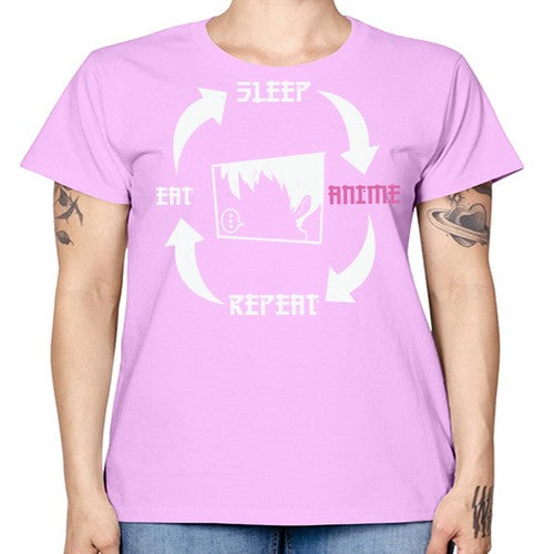 Eat Sleep Anime Repeat Anime Anime 226# - anime -  Missy T-Shirt