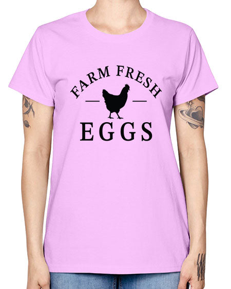 Farm Fresh Eggs - chicken -  Missy T-Shirt