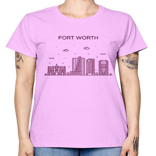 FortWorth 738# - cities -  Missy T-Shirt