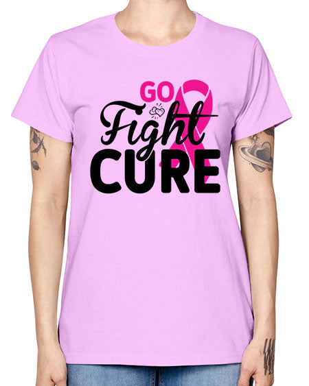 Go Fight Cure 23# - breast cancer -  Missy T-Shirt