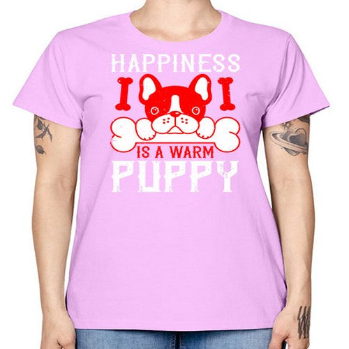 Happiness is a warm puppy Style 203# - dogs -  Missy T-Shirt