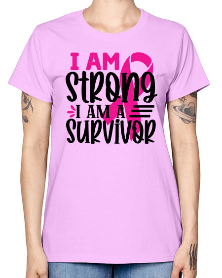I Am Strong I Am a Survivor 19# - breast cancer -  Missy T-Shirt