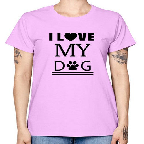 I Love My Dog Style 41# - dogs -  Missy T-Shirt