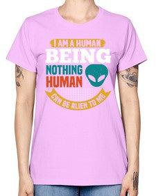 I am a human being nothing is alien to me 7# - ufo -  Missy T-Shirt