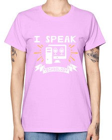I speak technology 37# - computer -  Missy T-Shirt