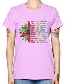 Juneteenth Sunflower Design 17# - black juneteenth -  Missy T-Shirt