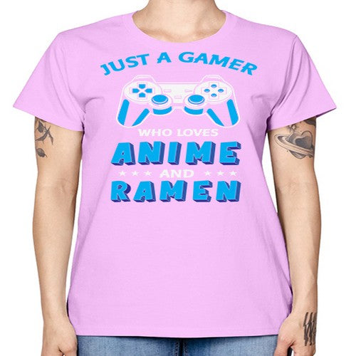 Just A Gamer Who Loves Anime and Ramen 262# - anime -  Missy T-Shirt