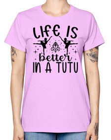 Life is better in a tutu 156# - ballet -  Missy T-Shirt