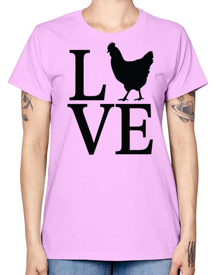 Love - chicken -  Missy T-Shirt