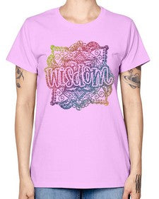 Mandala Wisdom Rainbow Glitter 764# - mandala -  Missy T-Shirt