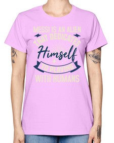 Messi is alien that dedicates himself 33# - ufo -  Missy T-Shirt
