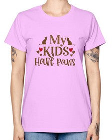 My Kids Have Paws Style 22# - cats -  Missy T-Shirt