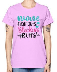 Nurse Fixin Cuts Stickin Style Style 1153# - nurse -  Missy T-Shirt