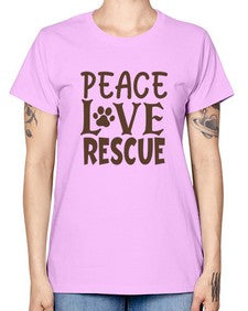 Peace Love Rescue Style 23# - cats -  Missy T-Shirt