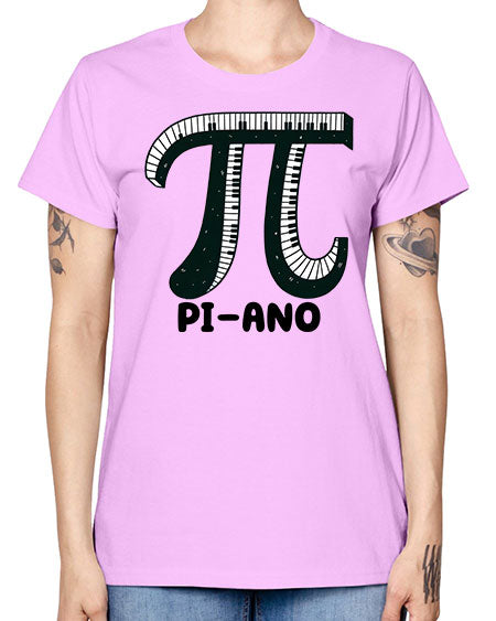 Piano Funny Math Music Sublimation 37# - pi -  Missy T-Shirt