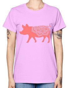 PigMandala 985# - mandala -  Missy T-Shirt