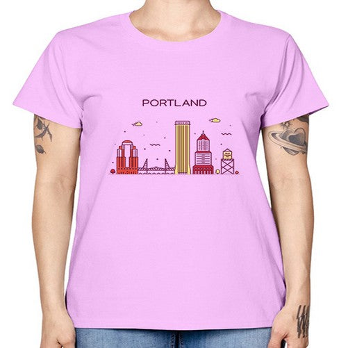 PortlandOregon 1682# - cities -  Missy T-Shirt