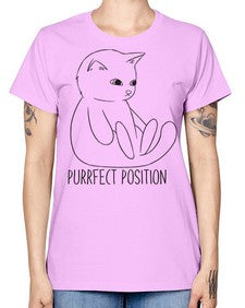 Purrfect Position - cats -  Missy T-Shirt