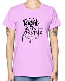 Right on pointe 181# - ballet -  Missy T-Shirt