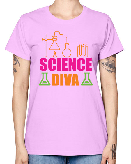 Science Diva 127# - general science -  Missy T-Shirt