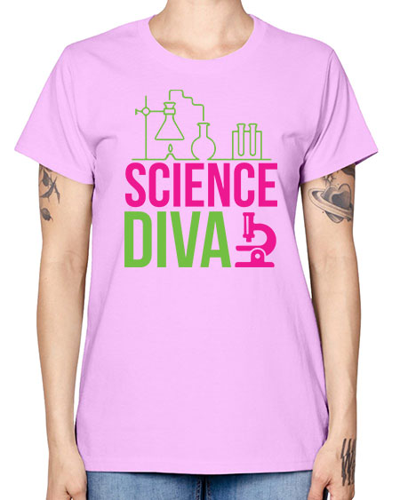 Science Diva 128# - general science -  Missy T-Shirt