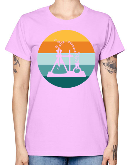 ScientistRetroSunsetScientistSkinite Scientist Skinite 39# - general science -  Missy T-Shirt