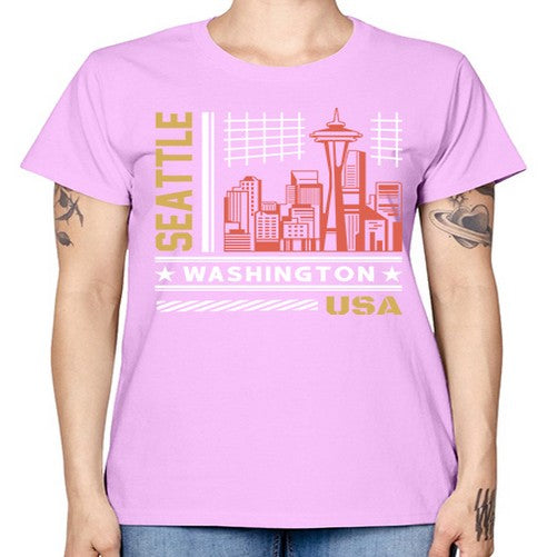 Seattle 1809# - cities -  Missy T-Shirt