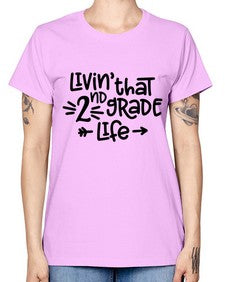 Second Grade Life 826# - second grade -  Missy T-Shirt