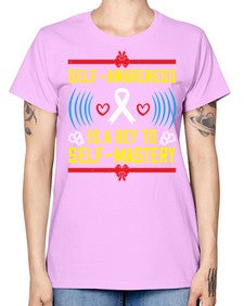 Self wareness is a key to self mastery Style 32# - Self awareness -  Missy T-Shirt