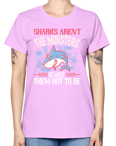 Sharks aren’t the monsters we make them out to be Style 24# - shark-fish -  Missy T-Shirt