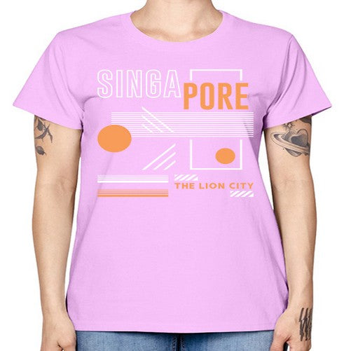 Singapore 1844# - cities -  Missy T-Shirt