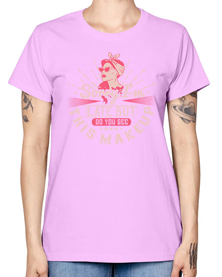 Sorry Im late but do you see this makeup Style 186# - beauty - fashion -  Missy T-Shirt