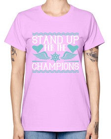 Stand up for the champions 38# - boats -  Missy T-Shirt