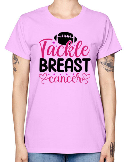 Tackle Breast Cancer 4# - breast cancer -  Missy T-Shirt