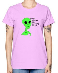 Thanks for beliving in me alien 5# - ufo -  Missy T-Shirt