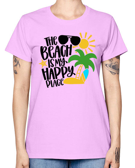 The Beach Is My Happy Place Style 12# - summer -  Missy T-Shirt
