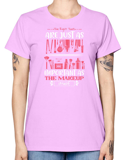 The right tools are just as important as the makeup itself Style 181# - beauty - fashion -  Missy T-Shirt